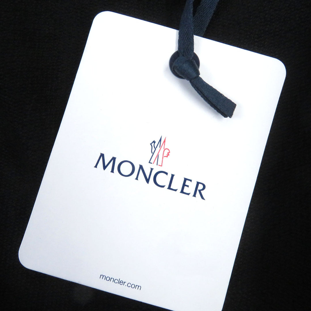 MONCLER Hoodie Main: 100% cotton, hood and other fabric: 100% polyester black FELPA CON ZIP mens S Used Authentic