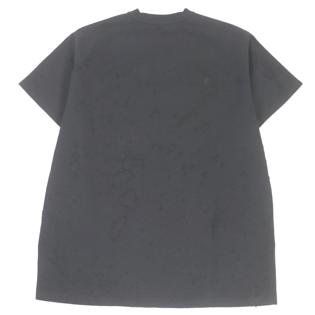 GIVENCHY Short sleeve T-shirt BM70383Y0B Main: 100% cotton, Part: 100% polyester black mens XS Used Authentic