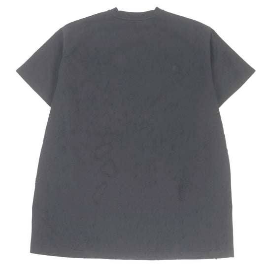 GIVENCHY Short sleeve T-shirt BM70383Y0B Main: 100% cotton, Part: 100% polyester black mens XS Used Authentic