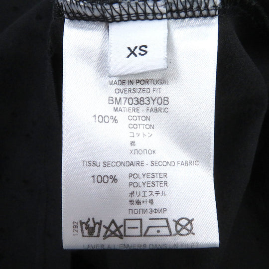GIVENCHY Short sleeve T-shirt BM70383Y0B Main: 100% cotton, Part: 100% polyester black mens XS Used Authentic
