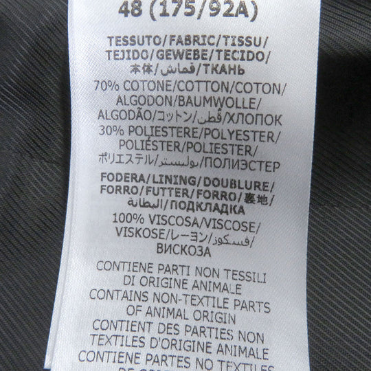GUCCI tailored jacket 676014 Outer: 70% cotton, Outer: 30% polyester, Lining: 100% rayon black The Hacker Jumbo GG Jacket mens 48 Used Authentic
