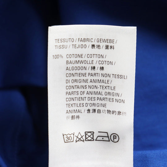 BALENCIAGA Short sleeve shirt 583560 TELE5 cotton blue mens 36 Used Authentic