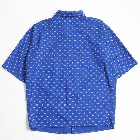 BALENCIAGA Short sleeve shirt 583560 TELE5 cotton blue mens 36 Used Authentic