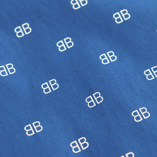 BALENCIAGA Short sleeve shirt 583560 TELE5 cotton blue mens 36 Used Authentic