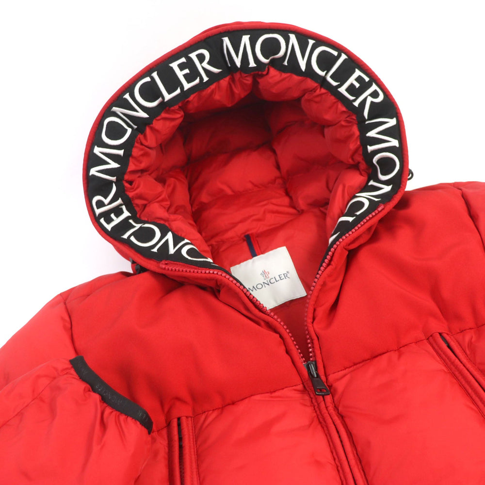 MONCLER Down jacket Main: 100% nylon, Filling: 90% down, Filling: 10% feather, Part: 85% polyester, Part: 15% cotton Red MONTCLA mens 2 Used Authentic