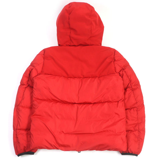 MONCLER Down jacket Main: 100% nylon, Filling: 90% down, Filling: 10% feather, Part: 85% polyester, Part: 15% cotton Red MONTCLA mens 2 Used Authentic