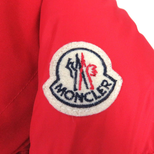 MONCLER Down jacket Main: 100% nylon, Filling: 90% down, Filling: 10% feather, Part: 85% polyester, Part: 15% cotton Red MONTCLA mens 2 Used Authentic