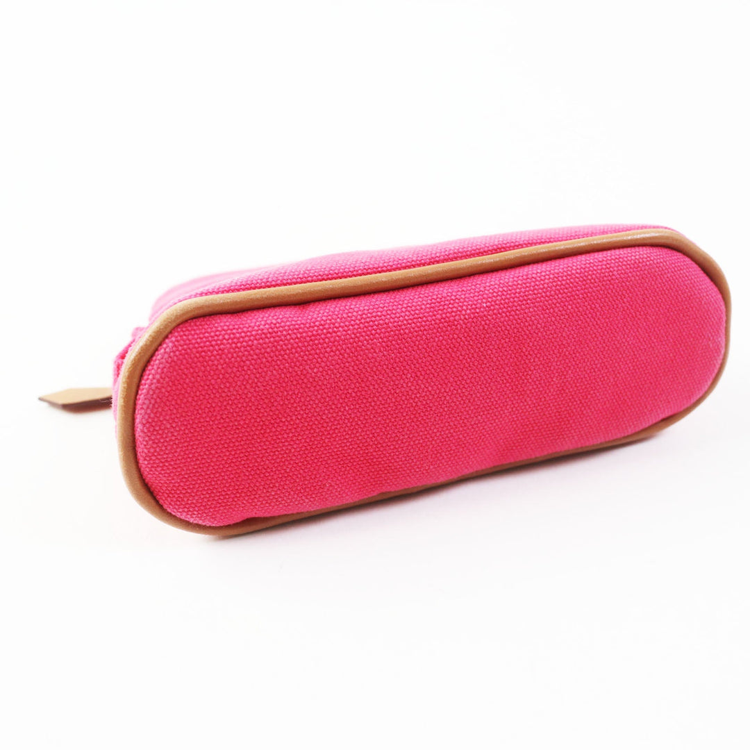 HERMES Cosmetics Pouch Outer: 100% cotton; Lining: 40% polyurethane, 35% cotton, 25% polyamide hibiscus Boride pouch mini mini Women Used Authentic