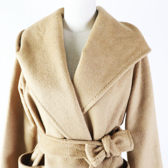 MAX MARA coat Outer: 100% camel, Lining: 100% viscose (rayon) beige White tag rialto Women 36 Used Authentic