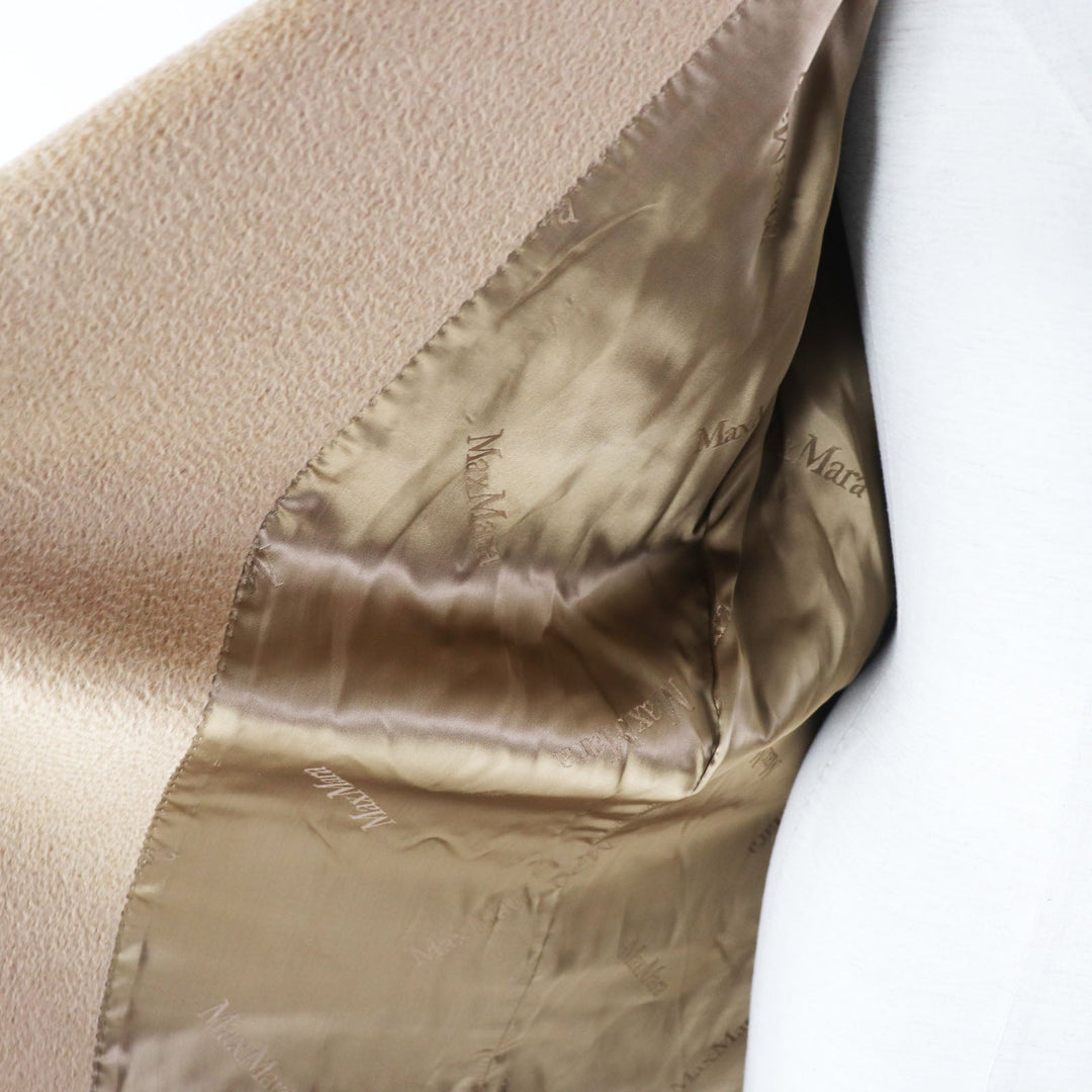 MAX MARA coat Outer: 100% camel, Lining: 100% viscose (rayon) beige White tag rialto Women 36 Used Authentic