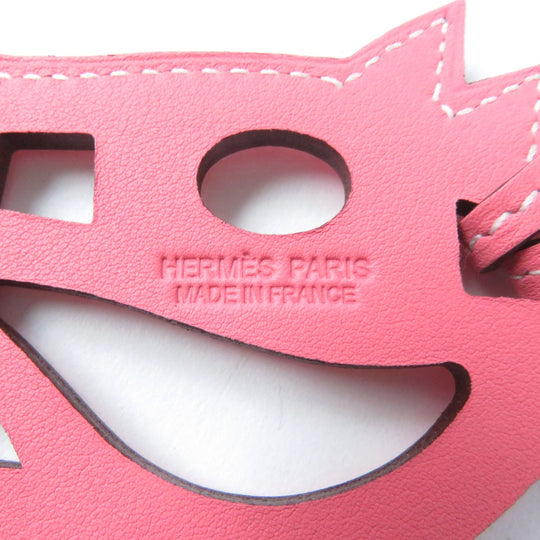 HERMES Bag charm Vaux Swift Rose azare Paddock schbar Women Used Authentic