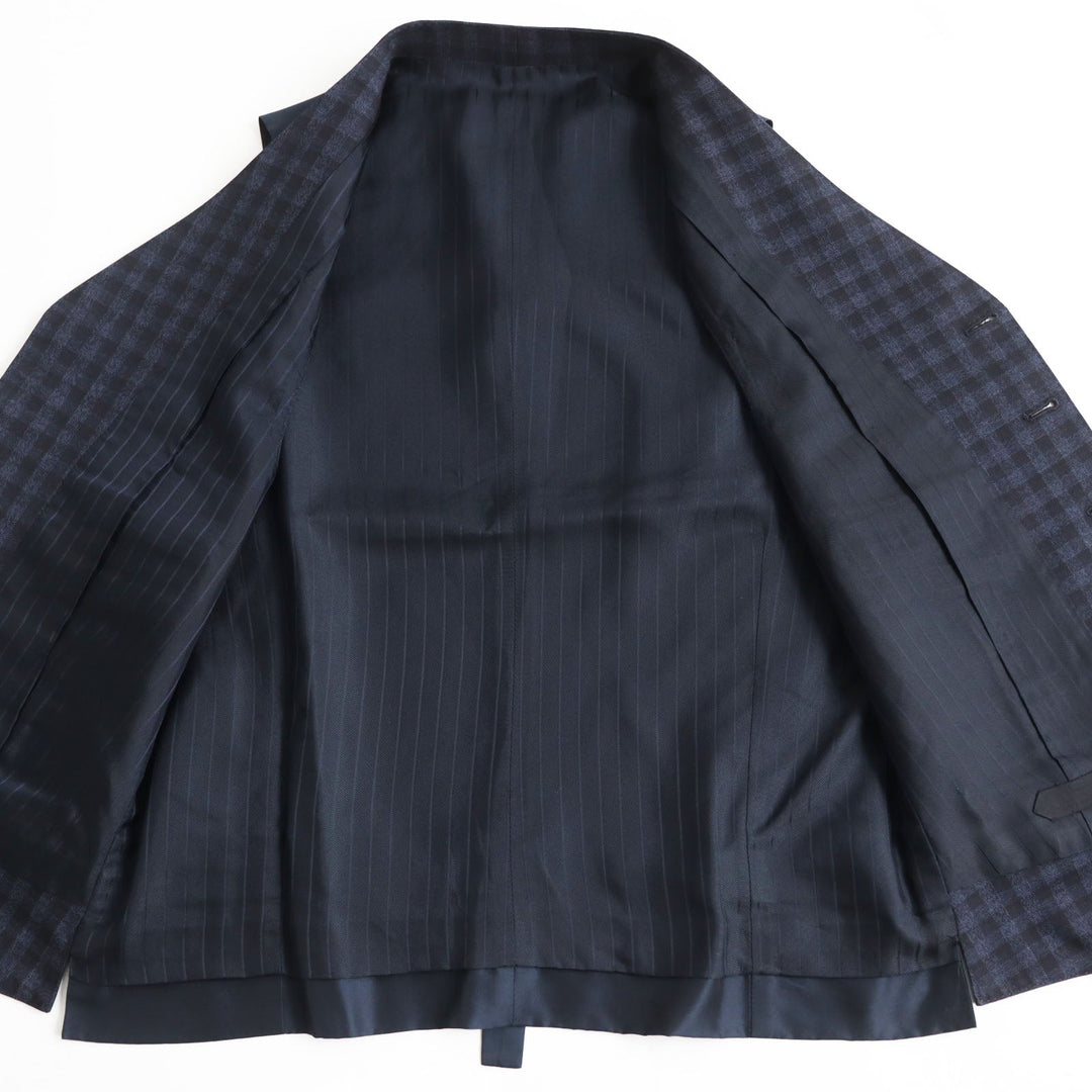 TOM FORD suit Main: 100% wool, Lining: 50% cupra, Lining: 50% silk, Lining: 100% rayon Navy mens 44 Used Authentic