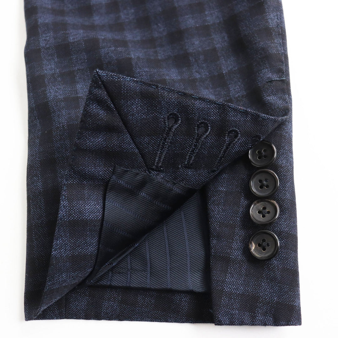 TOM FORD suit Main: 100% wool, Lining: 50% cupra, Lining: 50% silk, Lining: 100% rayon Navy mens 44 Used Authentic