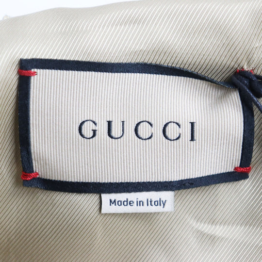 GUCCI Blouson 680812 Outer: 70% cotton, Outer: 30% polyester, Lining: 100% rayon Beige brown mens 44 Used Authentic