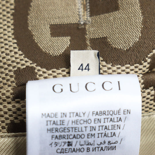 GUCCI Blouson 680812 Outer: 70% cotton, Outer: 30% polyester, Lining: 100% rayon Beige brown mens 44 Used Authentic