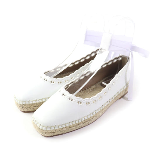 HERMES Leather shoes Main: Leather white Guapa Women 36 Used Authentic
