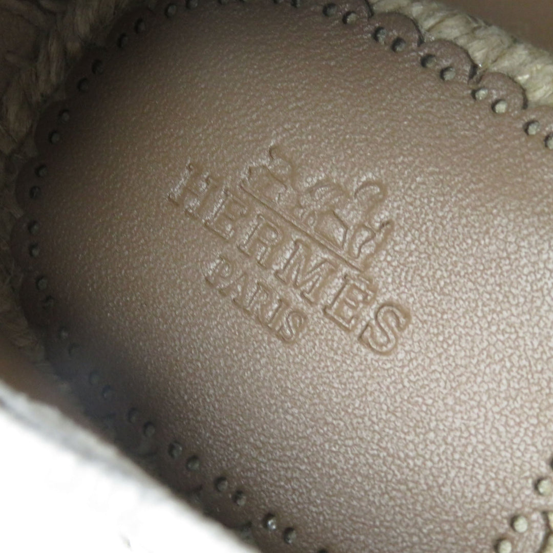 HERMES Leather shoes Main: Leather white Guapa Women 36 Used Authentic