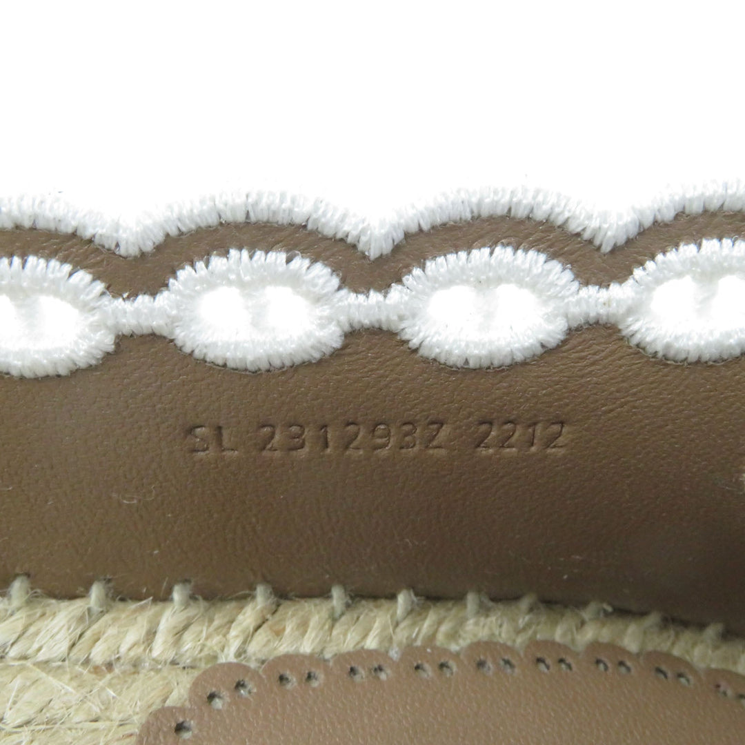 HERMES Leather shoes Main: Leather white Guapa Women 36 Used Authentic