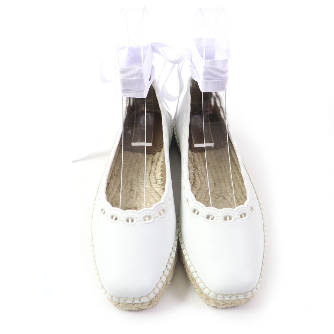 HERMES Leather shoes Main: Leather white Guapa Women 36 Used Authentic