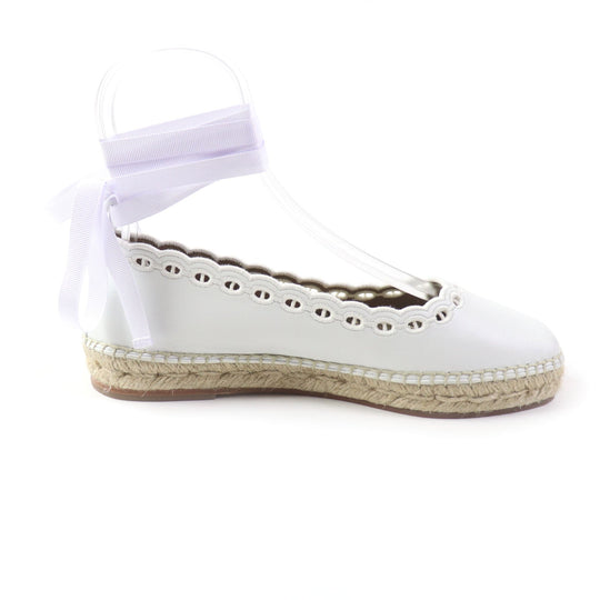 HERMES Leather shoes Main: Leather white Guapa Women 36 Used Authentic