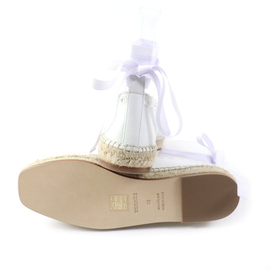 HERMES Leather shoes Main: Leather white Guapa Women 36 Used Authentic