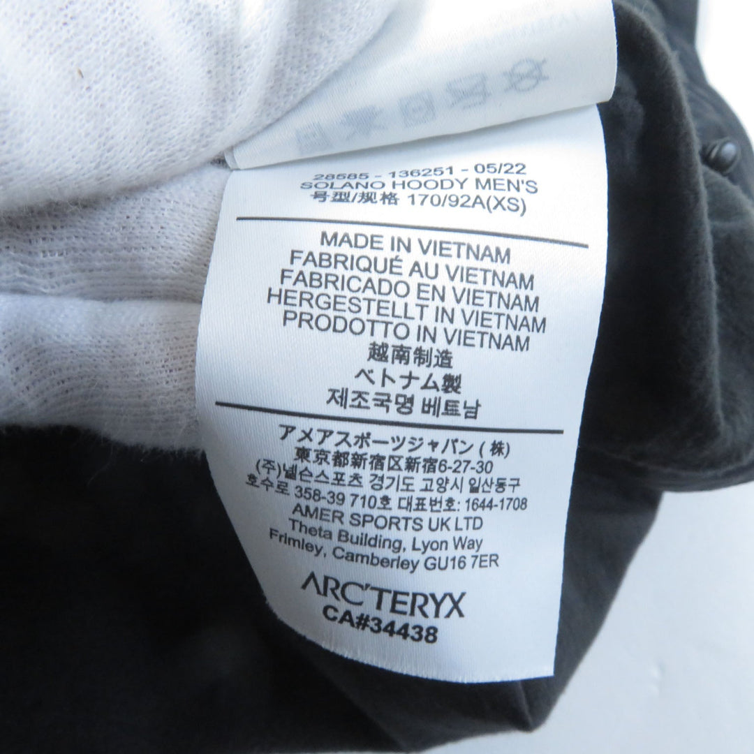 ARC'TERYX Mountain Hoodie 28585 polyester Navy mens XS Used Authentic