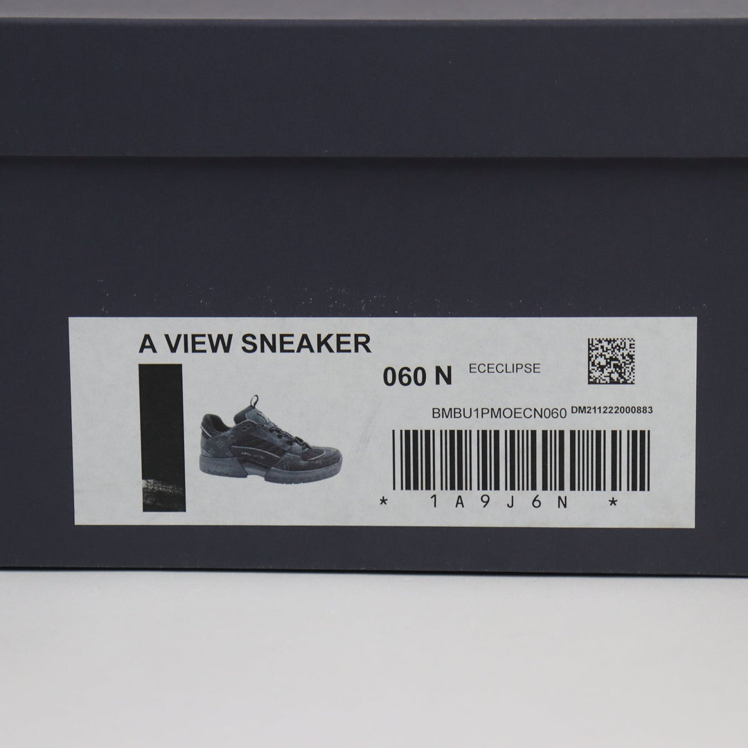 LOUIS VUITTON Low cut sneakers 1A9J6R Part: suede black Abbey line mens 6 Used Authentic