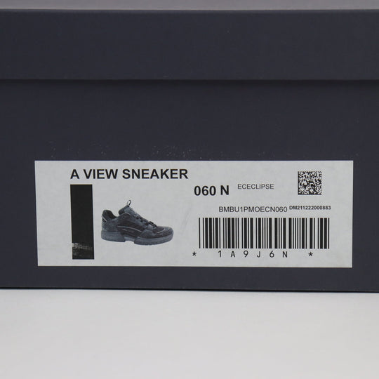 LOUIS VUITTON Low cut sneakers 1A9J6R Part: suede black Abbey line mens 6 Used Authentic