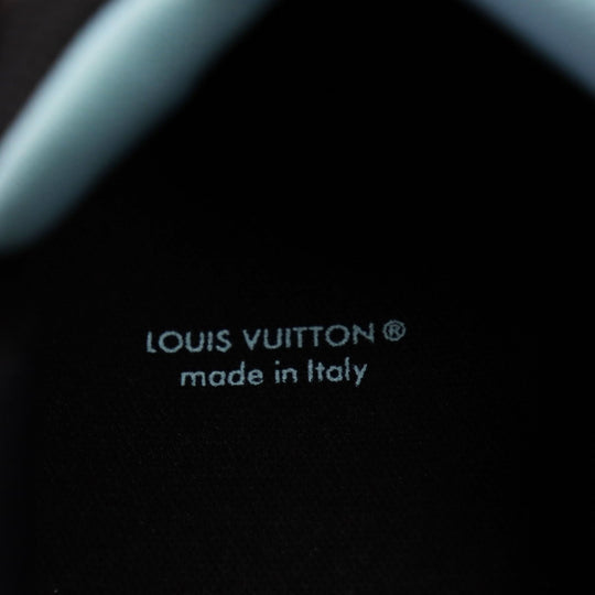 LOUIS VUITTON Low cut sneakers 1A9J6R Part: suede black Abbey line mens 6 Used Authentic