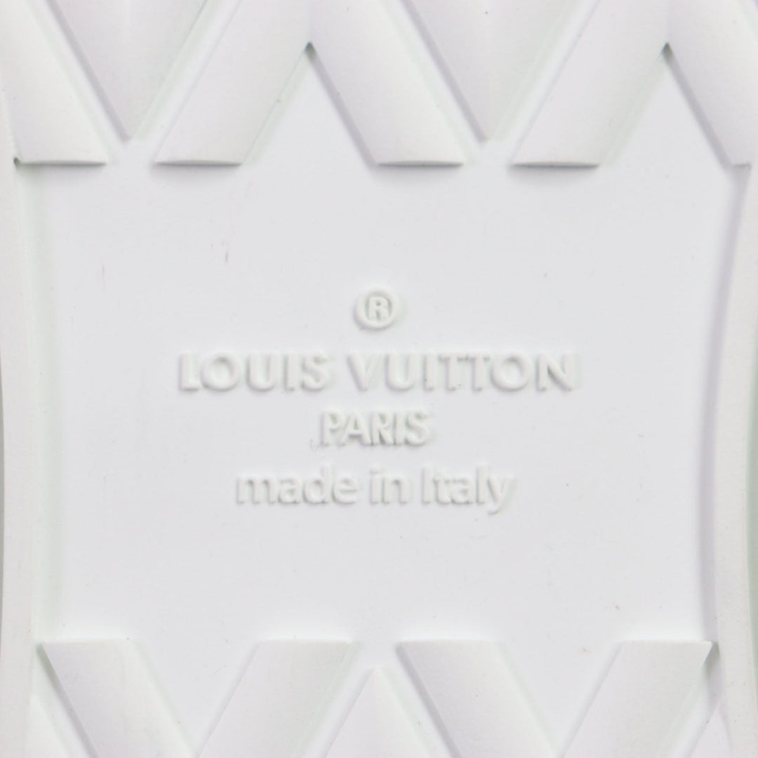 LOUIS VUITTON Low cut sneakers Main: Suede Multi Trocadero Line Monogram mens 7.5 Used Authentic