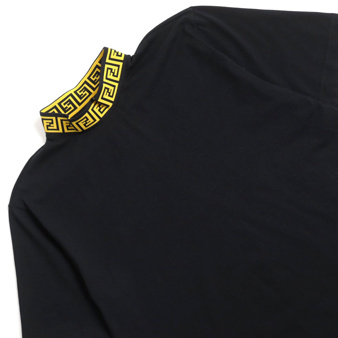 FENDI Short sleeve T-shirt FY1088 AJNL Main: 100% cotton, part: 90% polyamide (nylon), part: 10% elastane (polyurethane) black mens L Used Authentic
