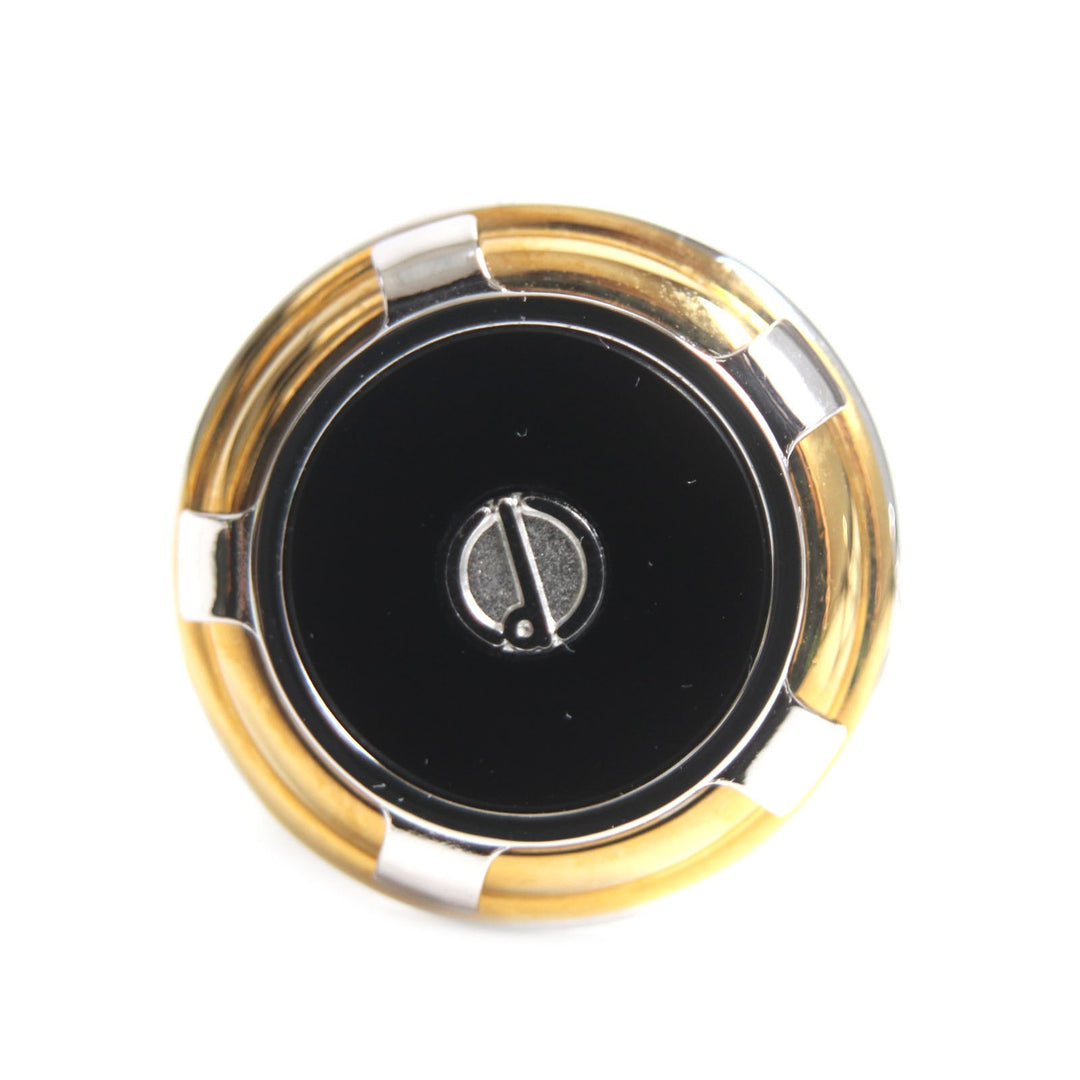 Dunhill cuffs Part: Onyx Black silver gold mens Used Authentic