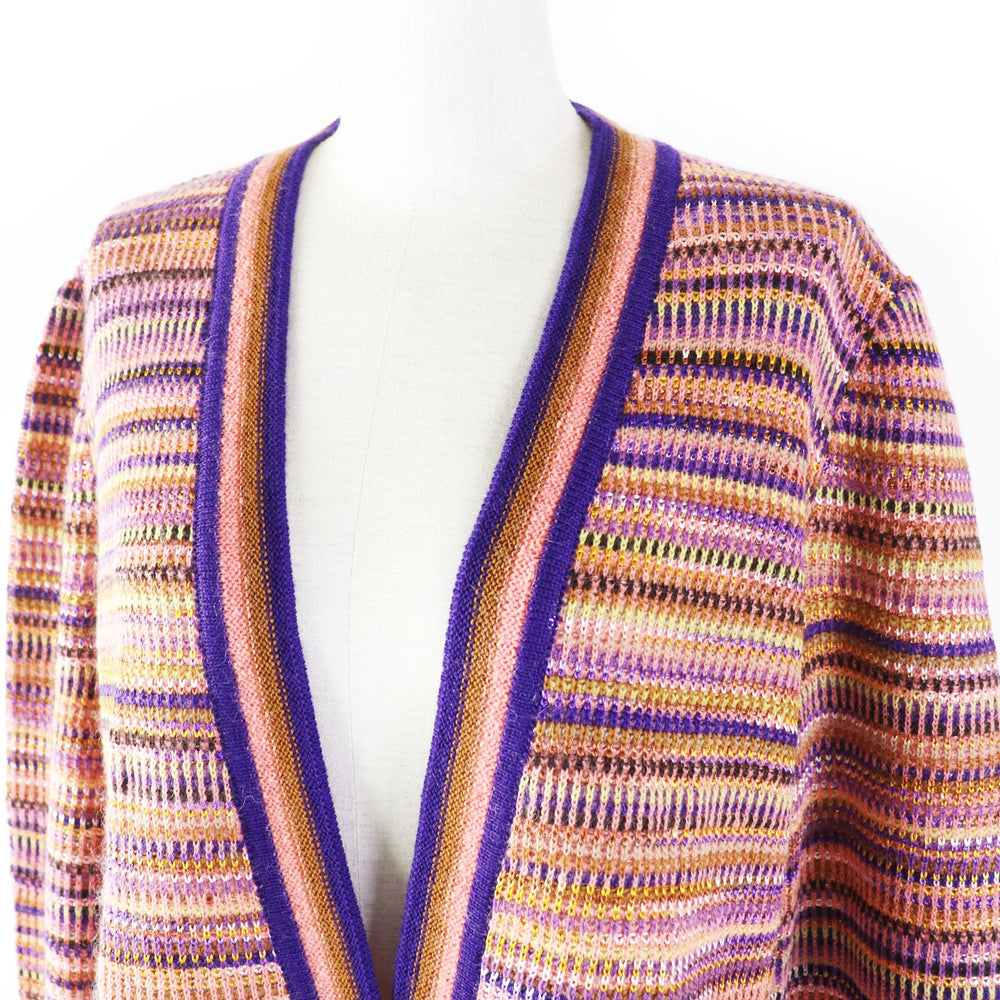 Missoni cardigan Main: 55% wool, 35% rayon, 10% mohair, 5% nylon Multi Women 44 Used Authentic