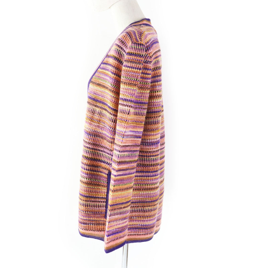 Missoni cardigan Main: 55% wool, 35% rayon, 10% mohair, 5% nylon Multi Women 44 Used Authentic