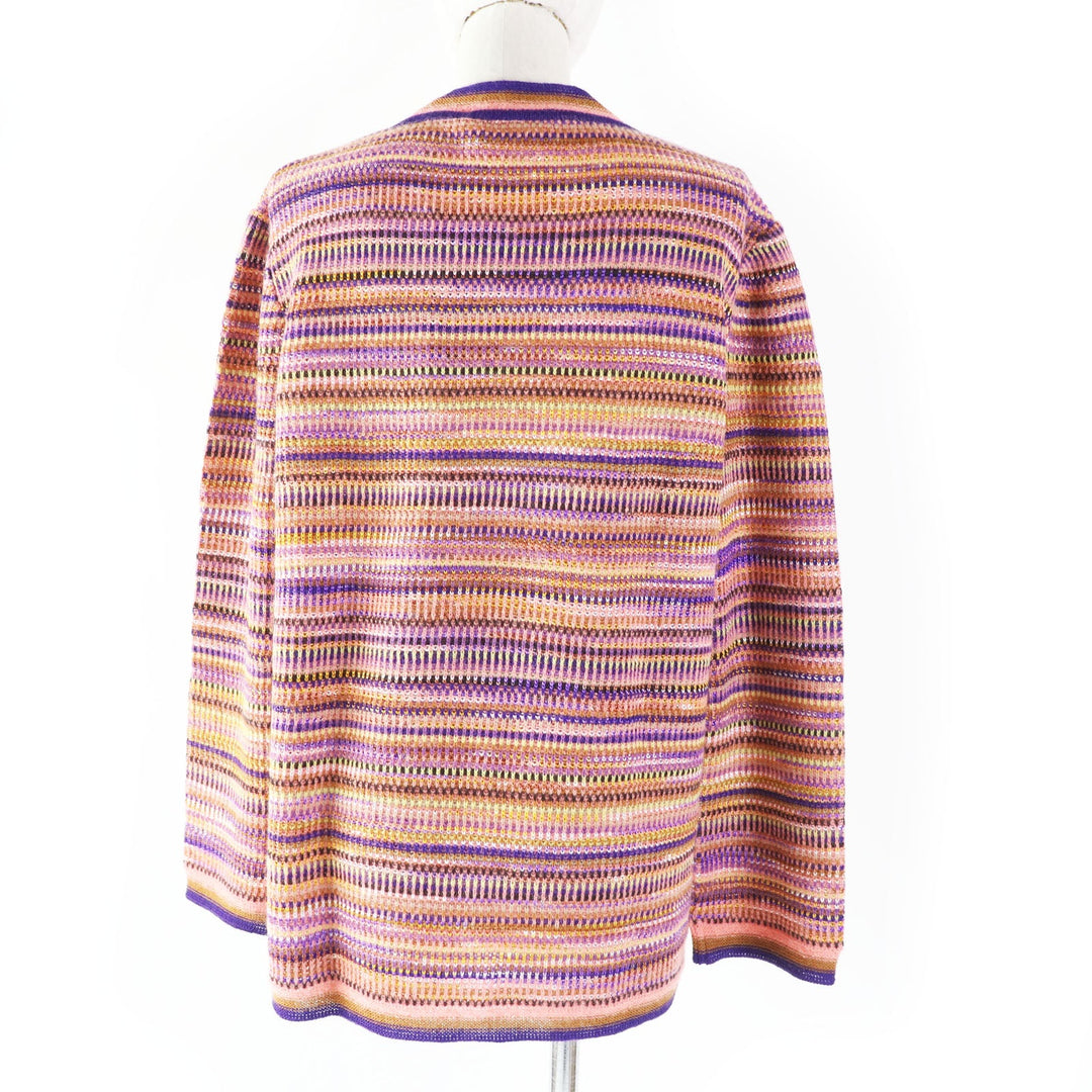 Missoni cardigan Main: 55% wool, 35% rayon, 10% mohair, 5% nylon Multi Women 44 Used Authentic