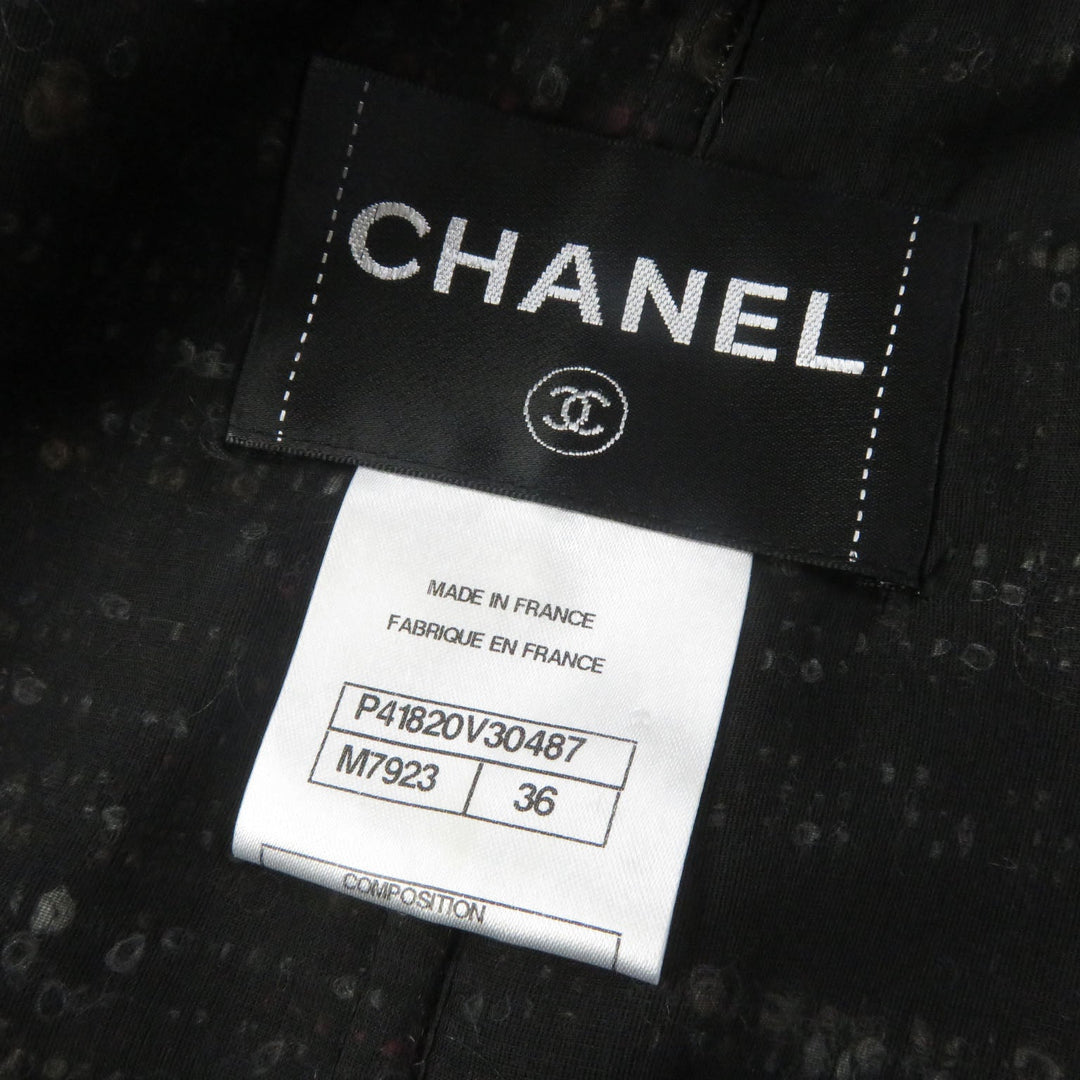 CHANEL setup P41820�EP41816 Outer material: 35% wool, Outer material: 32% cotton, Outer material: 19% alpaca, Outer material: 9% nylon, Outer material: 5% acrylic, Lining: 100% silk multicolor Women 38 Used Authentic