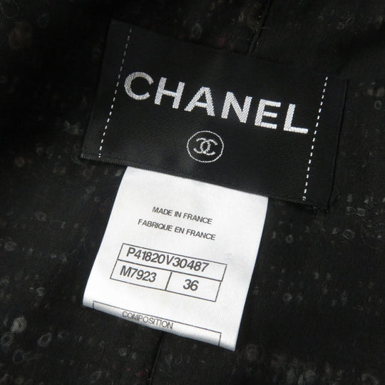 CHANEL setup P41820�EP41816 Outer material: 35% wool, Outer material: 32% cotton, Outer material: 19% alpaca, Outer material: 9% nylon, Outer material: 5% acrylic, Lining: 100% silk multicolor Women 38 Used Authentic