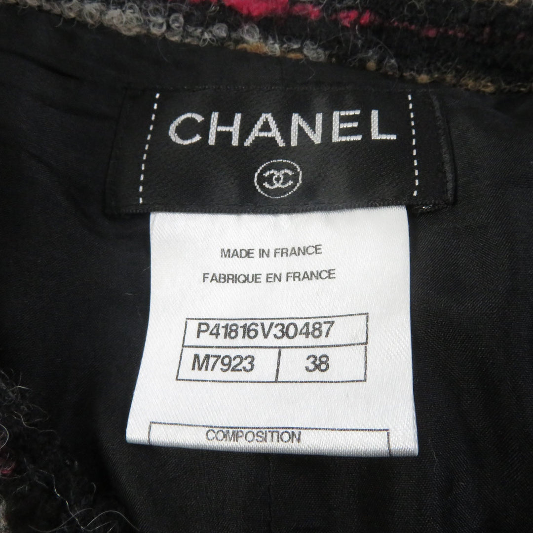 CHANEL setup P41820�EP41816 Outer material: 35% wool, Outer material: 32% cotton, Outer material: 19% alpaca, Outer material: 9% nylon, Outer material: 5% acrylic, Lining: 100% silk multicolor Women 38 Used Authentic