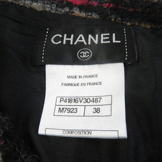 CHANEL setup P41820�EP41816 Outer material: 35% wool, Outer material: 32% cotton, Outer material: 19% alpaca, Outer material: 9% nylon, Outer material: 5% acrylic, Lining: 100% silk multicolor Women 38 Used Authentic