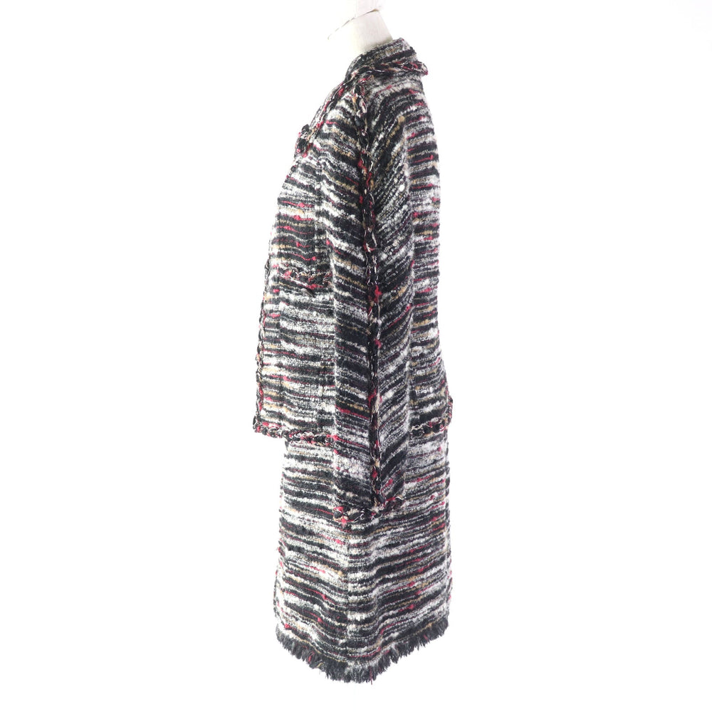 CHANEL setup P41820�EP41816 Outer material: 35% wool, Outer material: 32% cotton, Outer material: 19% alpaca, Outer material: 9% nylon, Outer material: 5% acrylic, Lining: 100% silk multicolor Women 38 Used Authentic