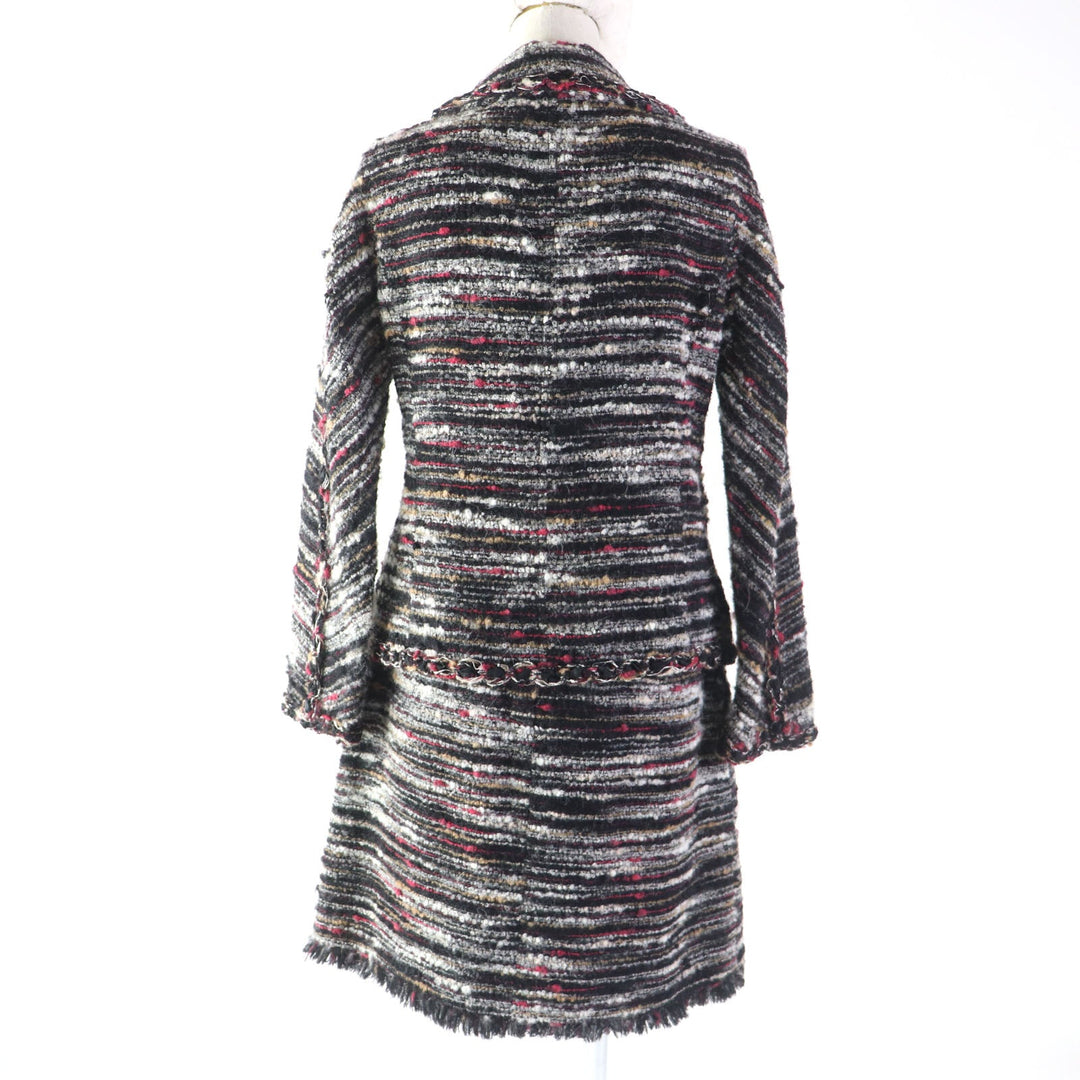 CHANEL setup P41820�EP41816 Outer material: 35% wool, Outer material: 32% cotton, Outer material: 19% alpaca, Outer material: 9% nylon, Outer material: 5% acrylic, Lining: 100% silk multicolor Women 38 Used Authentic