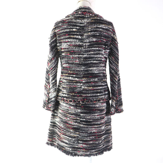 CHANEL setup P41820�EP41816 Outer material: 35% wool, Outer material: 32% cotton, Outer material: 19% alpaca, Outer material: 9% nylon, Outer material: 5% acrylic, Lining: 100% silk multicolor Women 38 Used Authentic