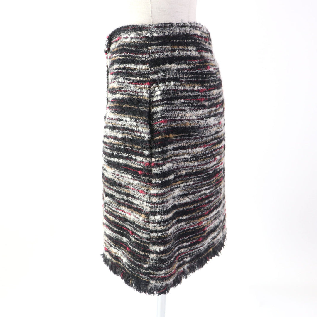 CHANEL setup P41820�EP41816 Outer material: 35% wool, Outer material: 32% cotton, Outer material: 19% alpaca, Outer material: 9% nylon, Outer material: 5% acrylic, Lining: 100% silk multicolor Women 38 Used Authentic