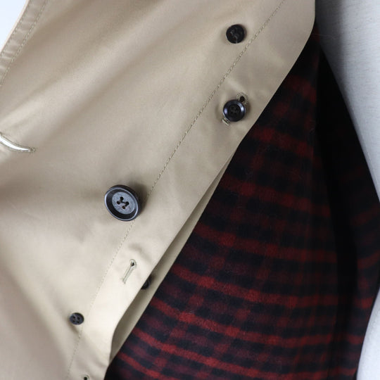 COACH trench coat F76255 Main: 68% cotton, Main: 32% polyester, Lining: 100% polyester, Removable lining: 55% wool, 23% polyester, 22% rayon Removable collar: sheepskin Leather trimming: cowhide (excluding decorative parts) beige Women Used Authentic