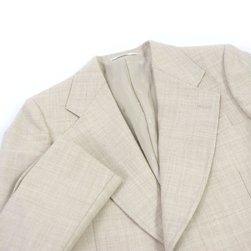 GUCCI tailored jacket 623122 Outer: 100% wool, Lining: 100% rayon light beige mens 44 Used Authentic