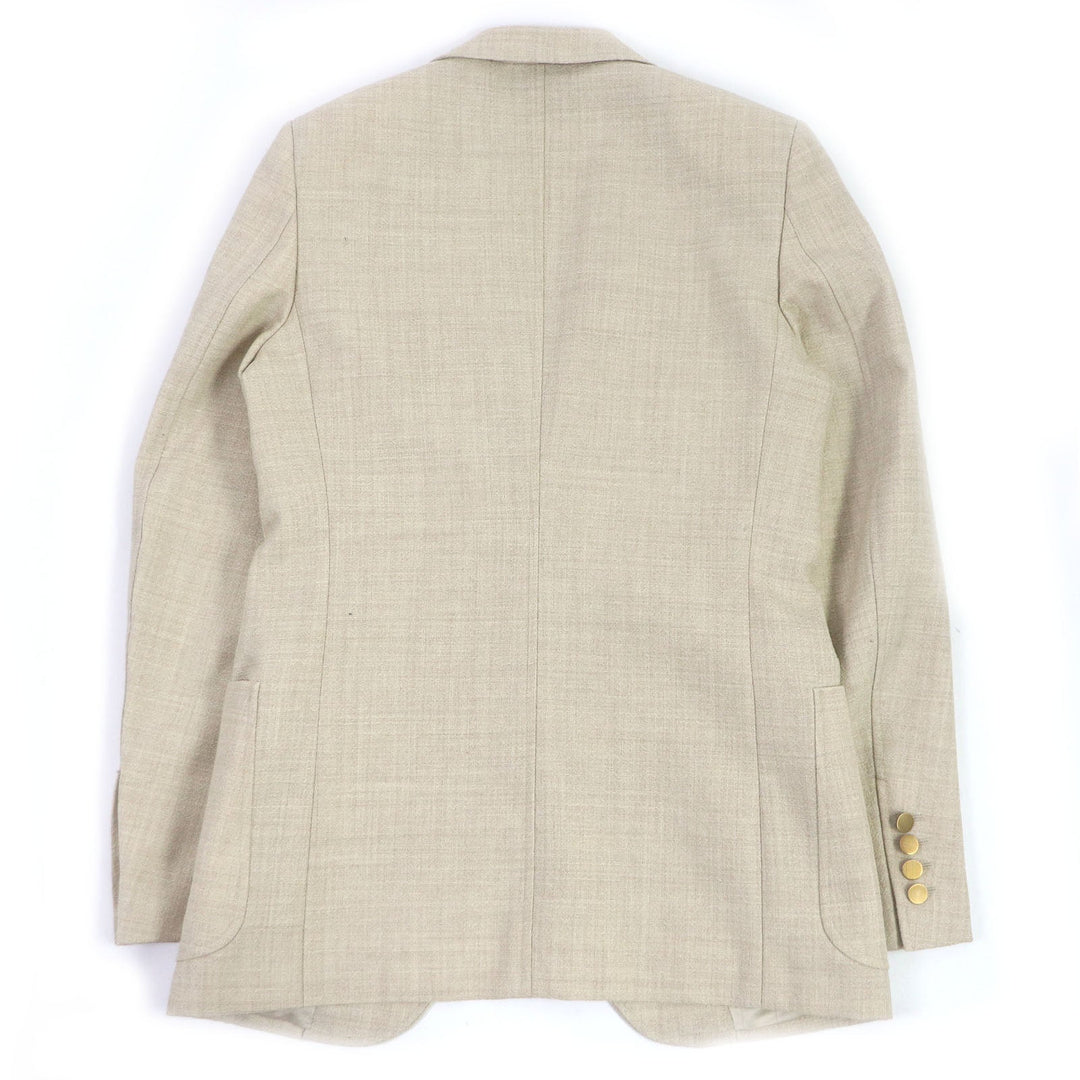 GUCCI tailored jacket 623122 Outer: 100% wool, Lining: 100% rayon light beige mens 44 Used Authentic