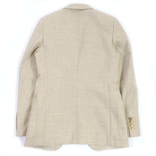 GUCCI tailored jacket 623122 Outer: 100% wool, Lining: 100% rayon light beige mens 44 Used Authentic