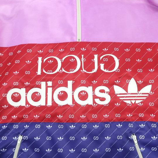 GUCCI Mountain Hoodie 691429 Main: 100% acetate, Main2: 100% polyester, Main3: 100% nylon, Applique: 65% rayon, 35% cotton, Leather: Cowhide multicolor mens 44 Used Authentic