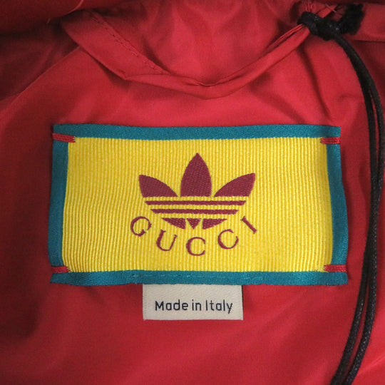 GUCCI Mountain Hoodie 691429 Main: 100% acetate, Main2: 100% polyester, Main3: 100% nylon, Applique: 65% rayon, 35% cotton, Leather: Cowhide multicolor mens 44 Used Authentic