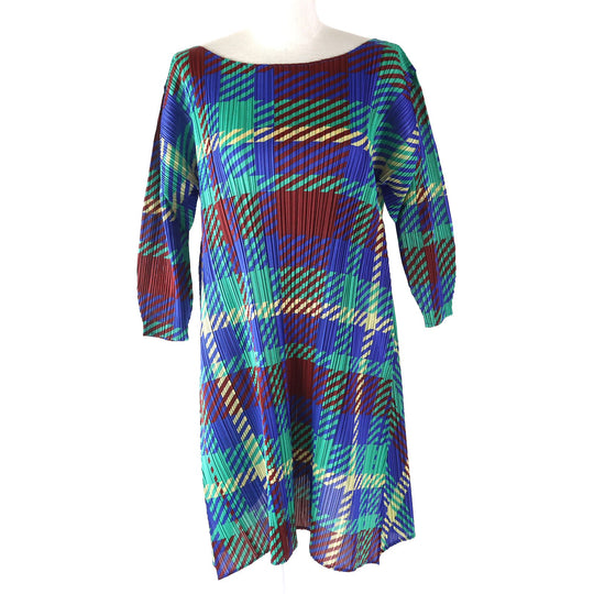 PLEATS PLEASE one piece PP43-JH685 Main: 100% polyester multicolor Women 2 Used Authentic